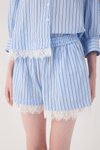 Short Curto Estampa Listra Litoral
