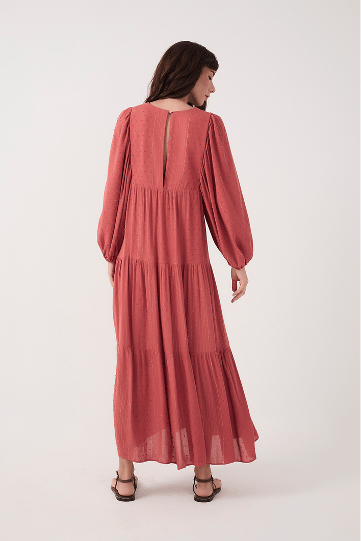 Vestido Cropped Poá Lurex