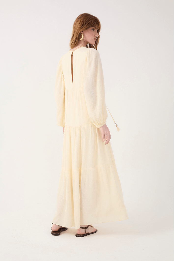 Vestido Cropped Poá Lurex