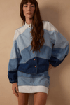 Saia Jeans Mix Blue