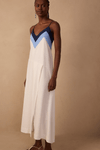 Vestido Cropped Linho Recortes