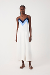 Vestido Cropped Linho Recortes