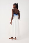 Vestido Cropped Linho Recortes