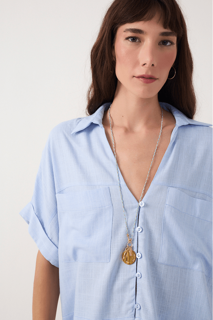 Camisa Bolsos Frente