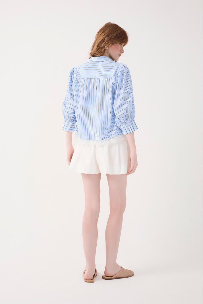 Short Algodão Pregas