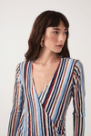 Vestido Tule Estampa Listra Verano