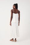 Vestido Cropped Linho Bordado Poá