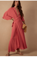 Vestido Cropped Crepe Fivela