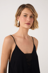 Blusa Crepe Detalhe Decote