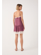 Vestido Curto Lurex Com Renda vinho cassis - XPP
