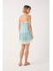 Vestido Curto Lurex Com Renda verde agua - XPP