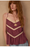 Blusa Lurex Com Entremeios
