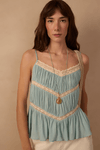 Blusa Lurex Com Entremeios