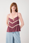 Blusa Lurex Com Entremeios