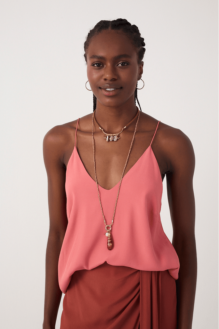 Blusa Crepe Alça Elástico