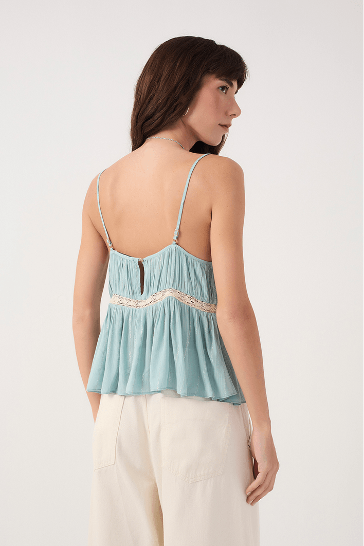 Blusa Lurex Com Entremeios