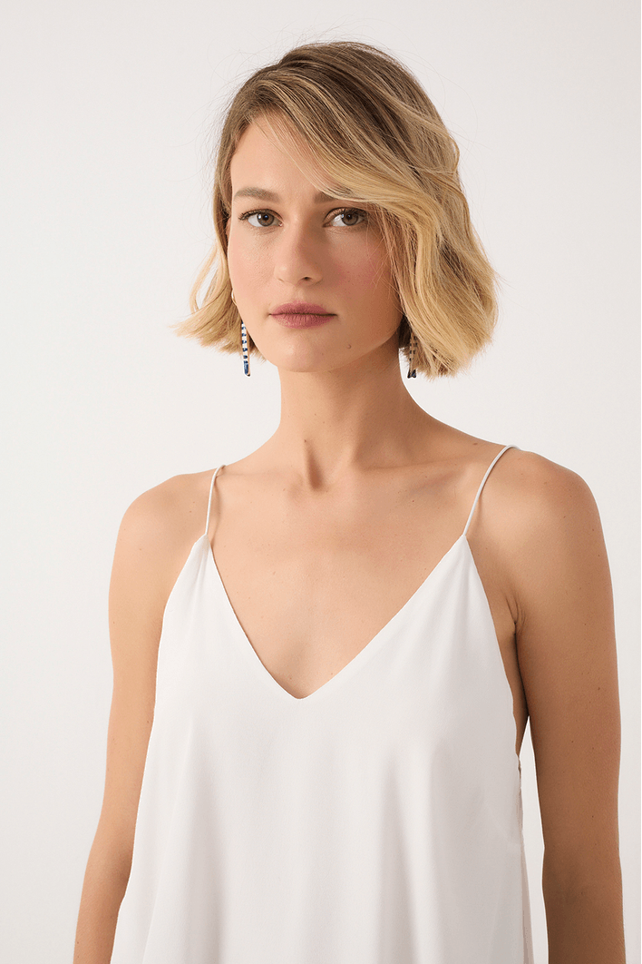 Blusa Crepe Alça Elástico