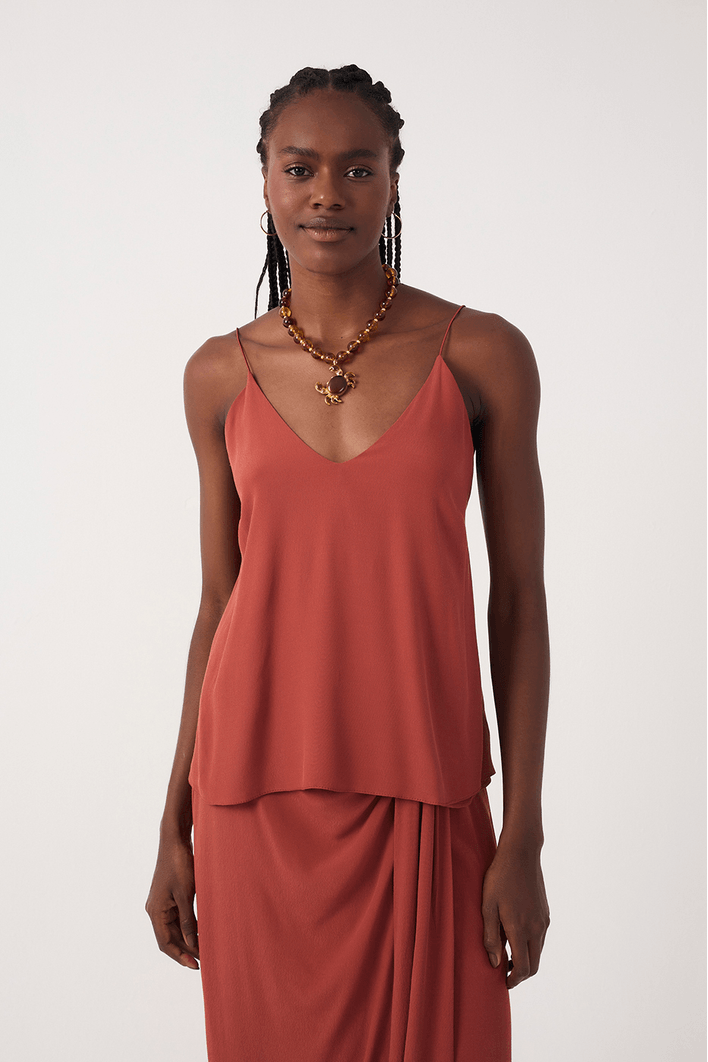 Blusa Crepe Alça Elástico