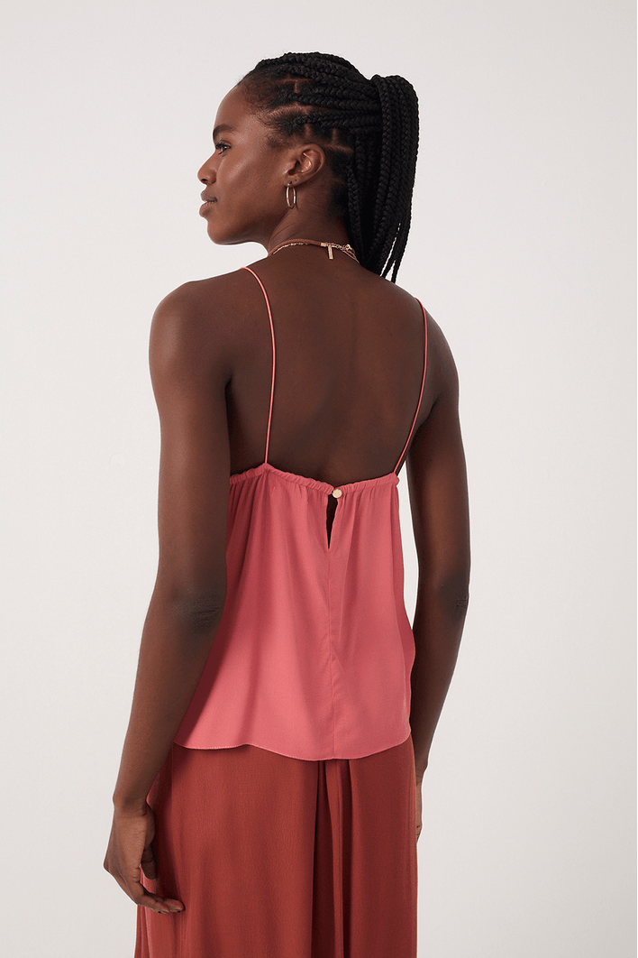 Blusa Crepe Alça Elástico