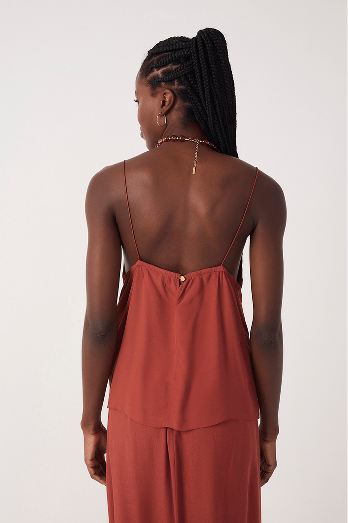 Blusa Crepe Alça Elástico