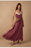 Vestido Longo Lurex Renda