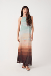 Vestido Tule Estampa Pôr do Sol
