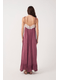 Vestido Longo Lurex Renda vinho cassis - XPP