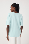 T-shirt Básica Com Ombreira