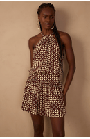 Vestido Curto Estampa Peixito