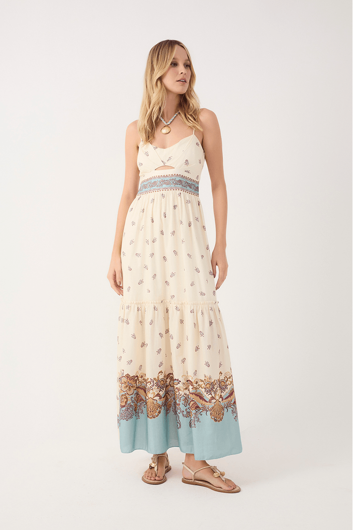 Vestido Cropped Estampa Leveza