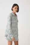 Camisa Moletom Estampa Listra