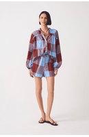 Short Xadrez Elástico Cintura