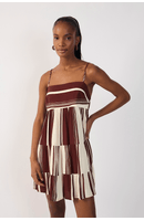 Vestido Estampa Listra Solene