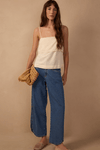 Calça Jeans Recortes Fenda