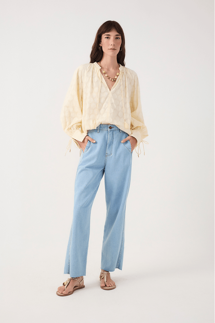 Calça Jeans Reta Twill