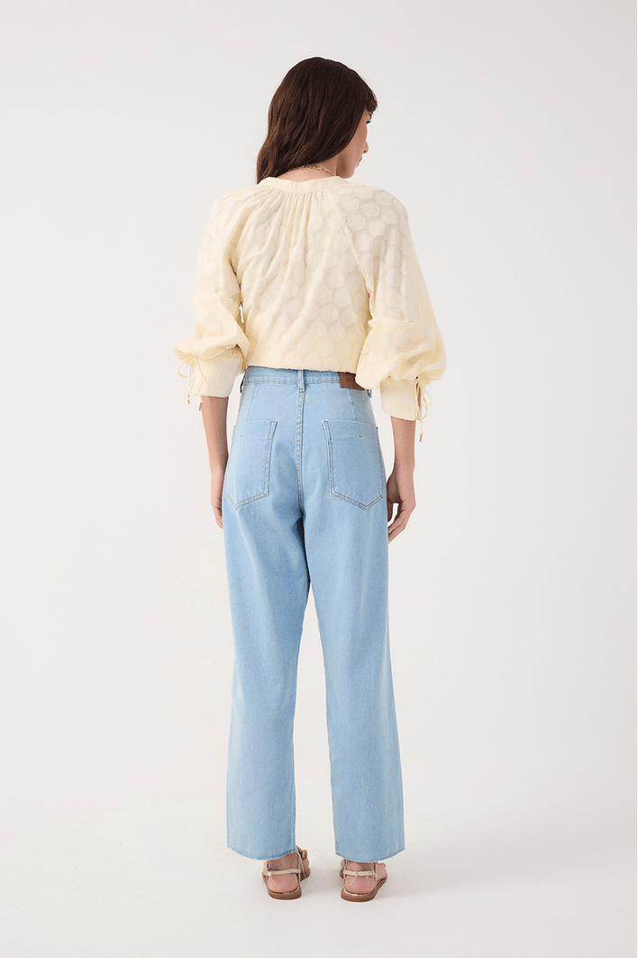 Calça Jeans Reta Twill