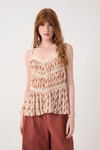Blusa Renda Estampa Beira Mar