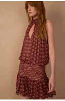 Vestido Curto Tule Estampa Conchário