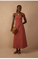 Vestido Cropped Algodão Alça Removivel
