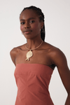 Vestido Cropped Algodão Alça Removivel