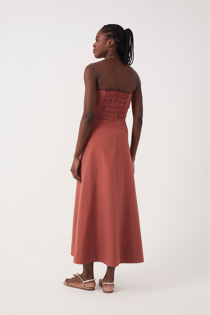 Vestido Cropped Algodão Alça Removivel
