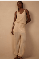 Calça Tricot Lurex Lenço
