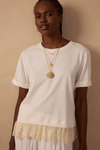 T-shirt Com Renda