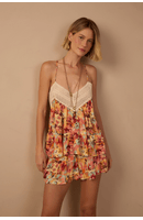 Short Estampa Jardim de Cor