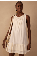 Vestido Babado Malha Crepe