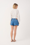 Short Jeans Boyfriend Detalhe Zig Zag