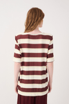 T-shirt Moletinho Estampa Listra