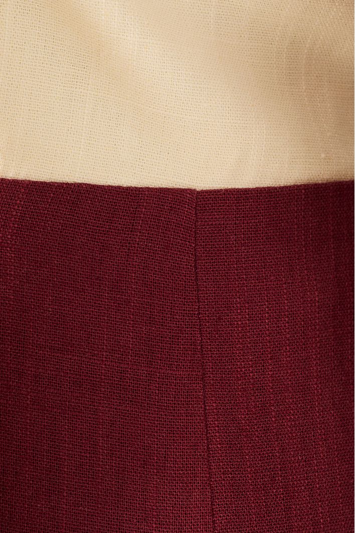 Vestido  Midi  Bicolor
