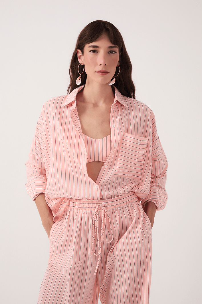 Camisa Estampa Listra Leveza