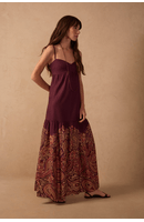 Vestido Longo Estampa Aura Noturna